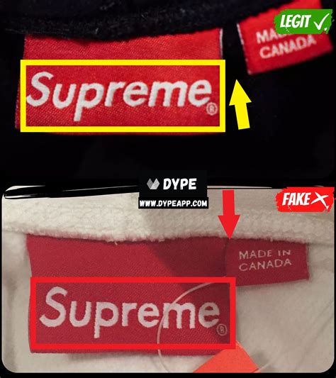 how to identify a fake supreme.